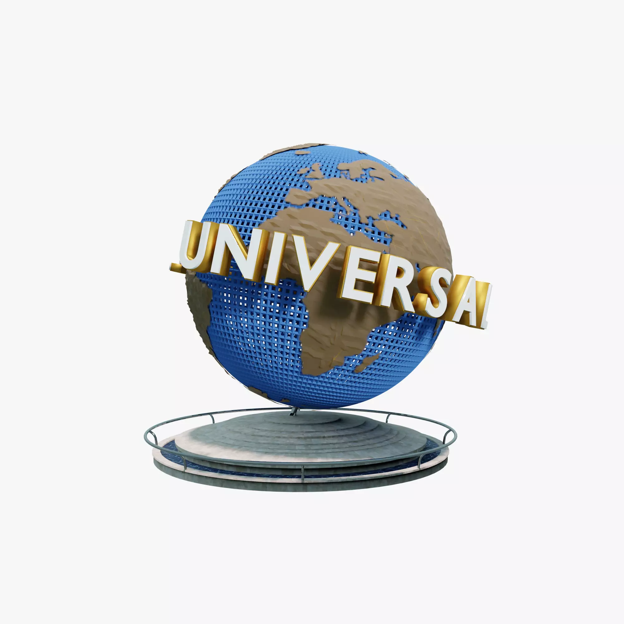 Universal Studios Globe 3D model_0