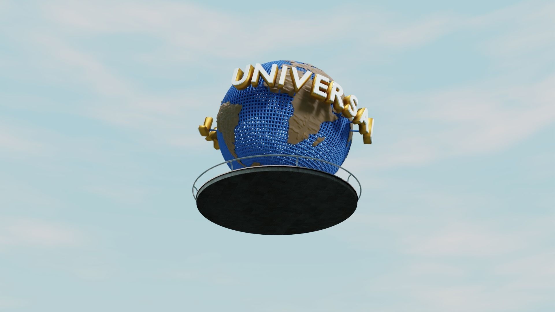 Universal Studios Globe 3D model_2