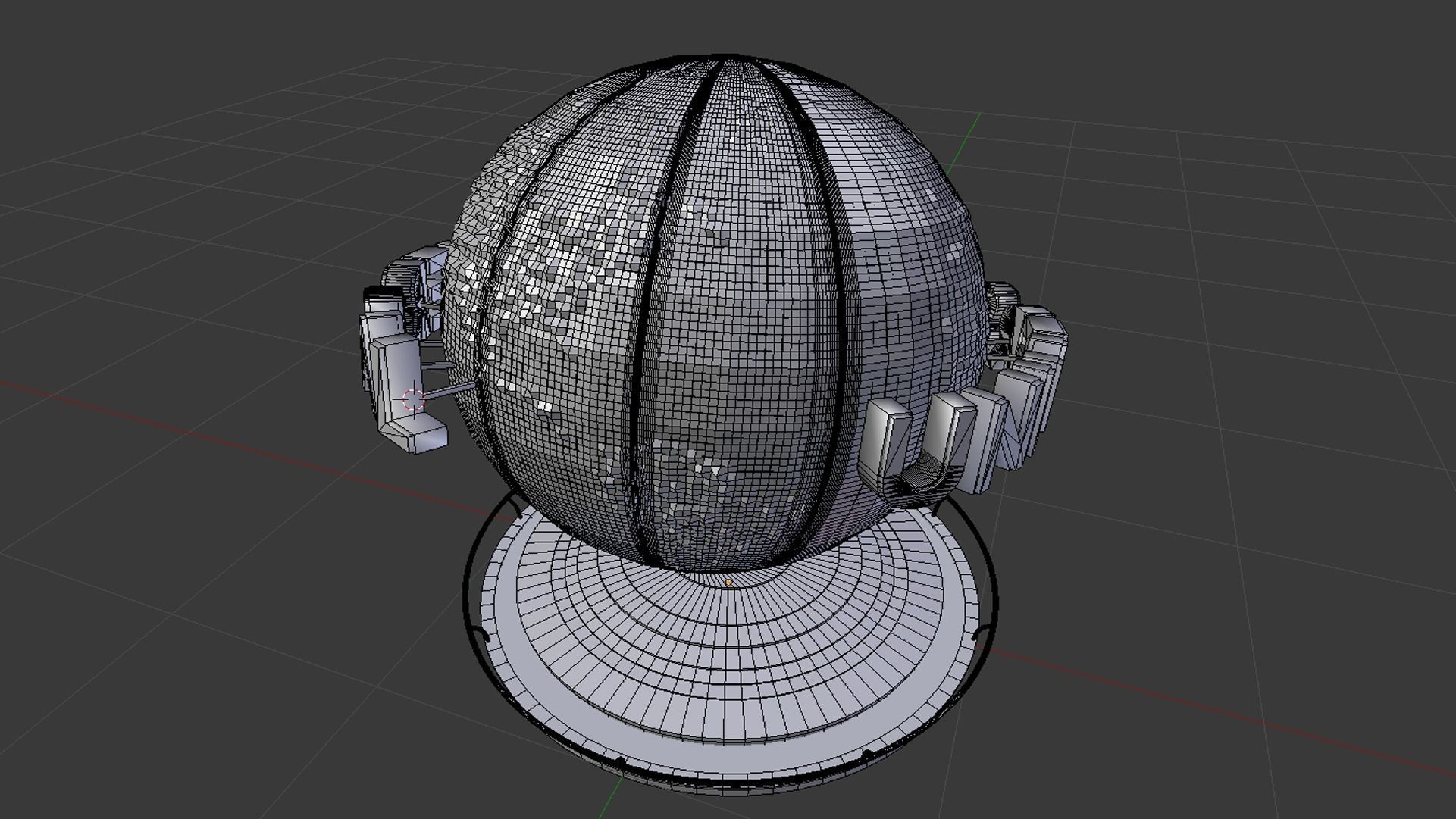 Universal Studios Globe 3D model_6