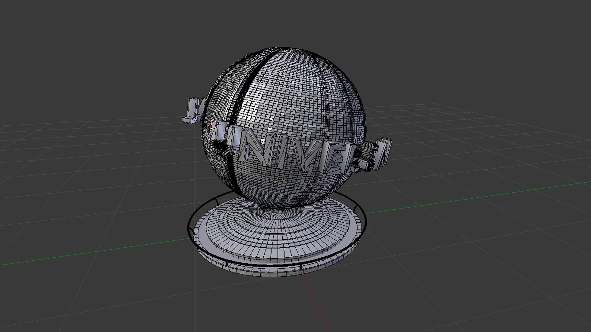 Universal Studios Globe 3D model_5