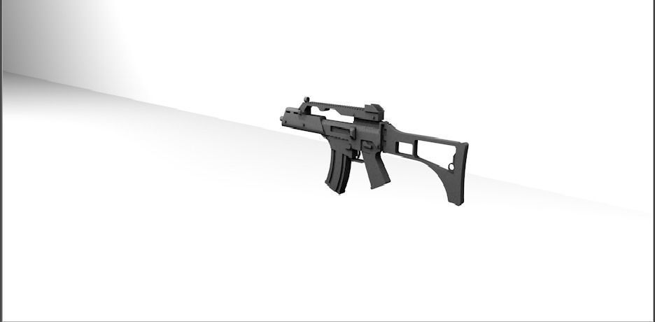 HK G- 36  Low-poly 3D model_1