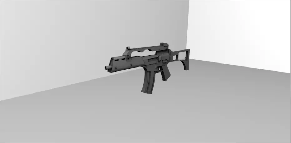 HK G- 36  Low-poly 3D model_0