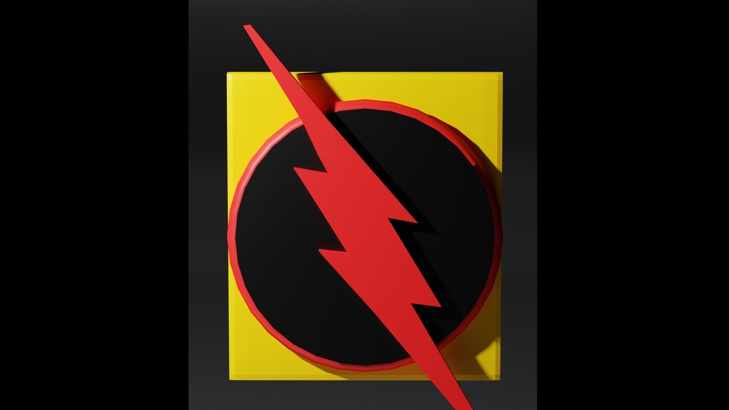 Flash Symbols Pack Low-poly 3D model_2