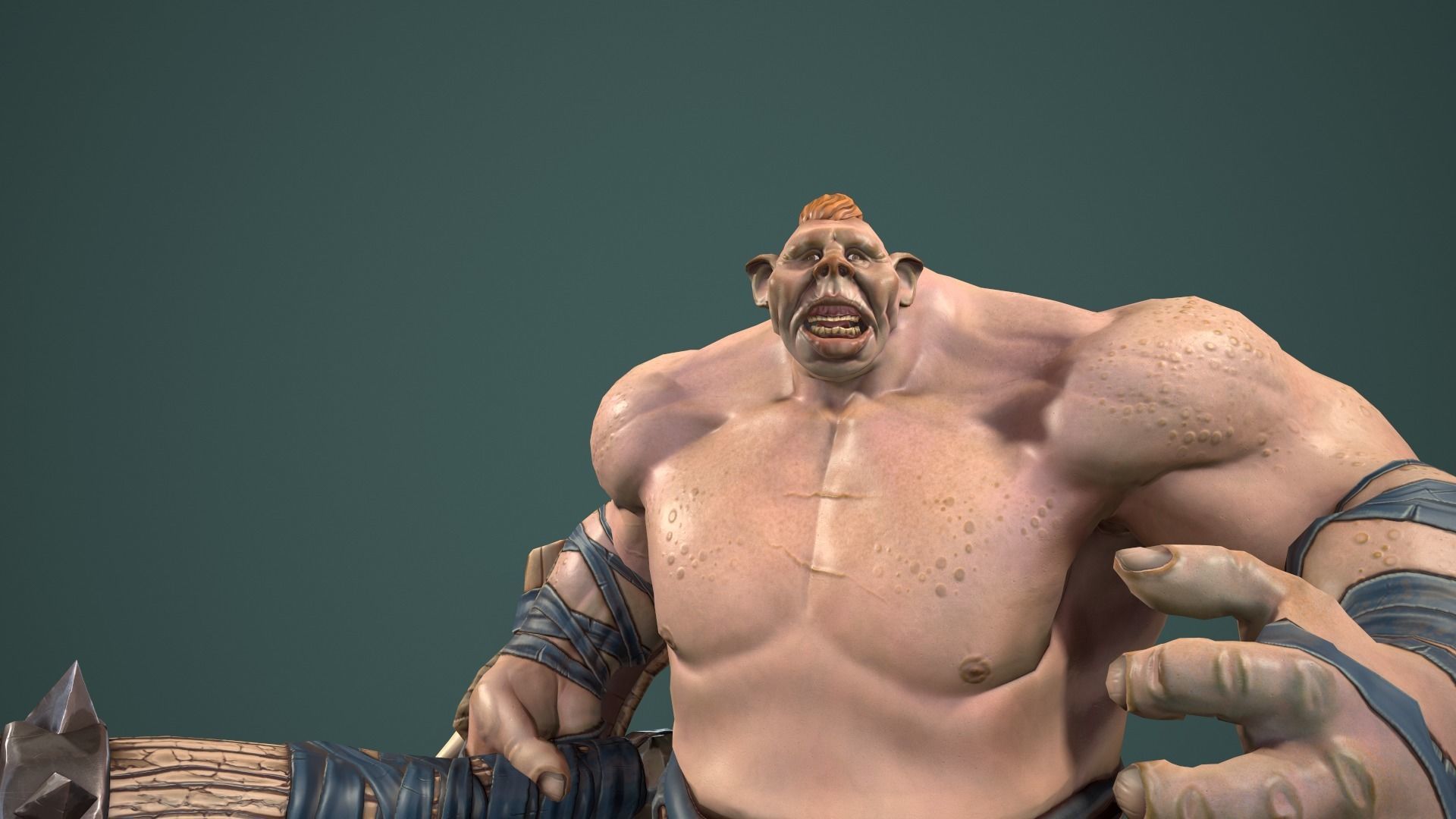 character Foolish Tomkin Low-poly 3D model_9