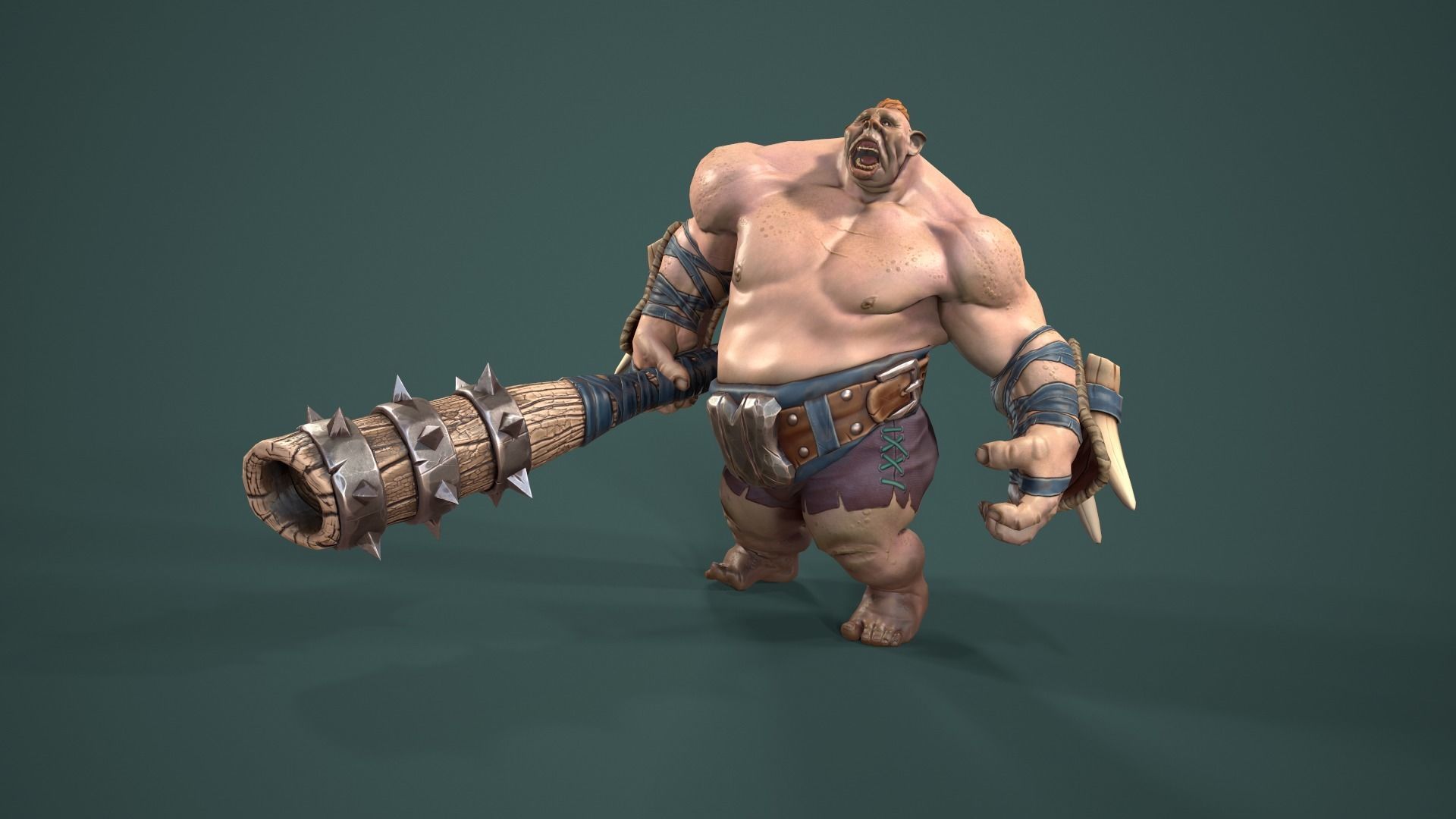 character Foolish Tomkin Low-poly 3D model_2