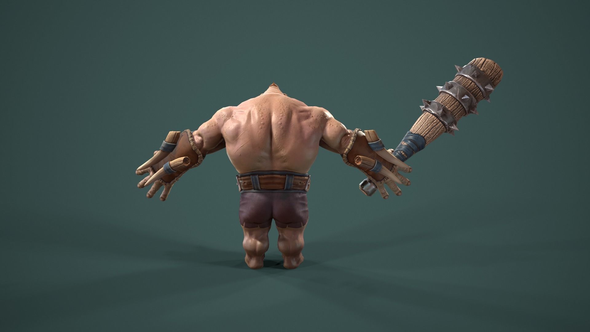 character Foolish Tomkin Low-poly 3D model_6