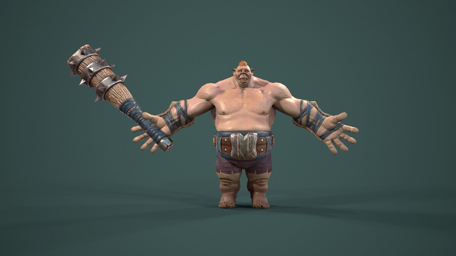 character Foolish Tomkin Low-poly 3D model_5