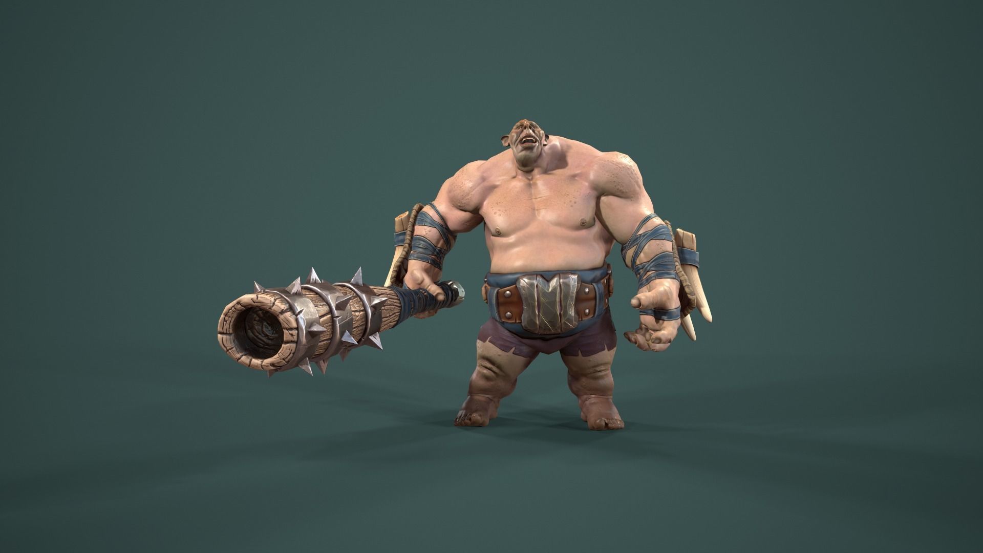 character Foolish Tomkin Low-poly 3D model_7