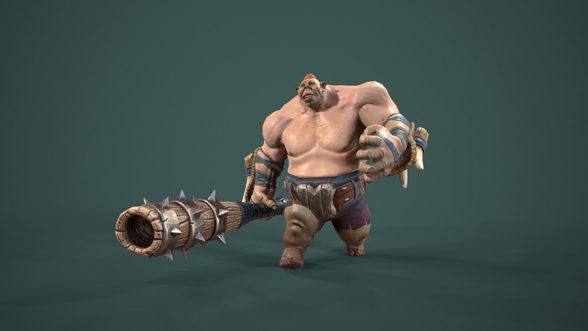 character Foolish Tomkin Low-poly 3D model_10