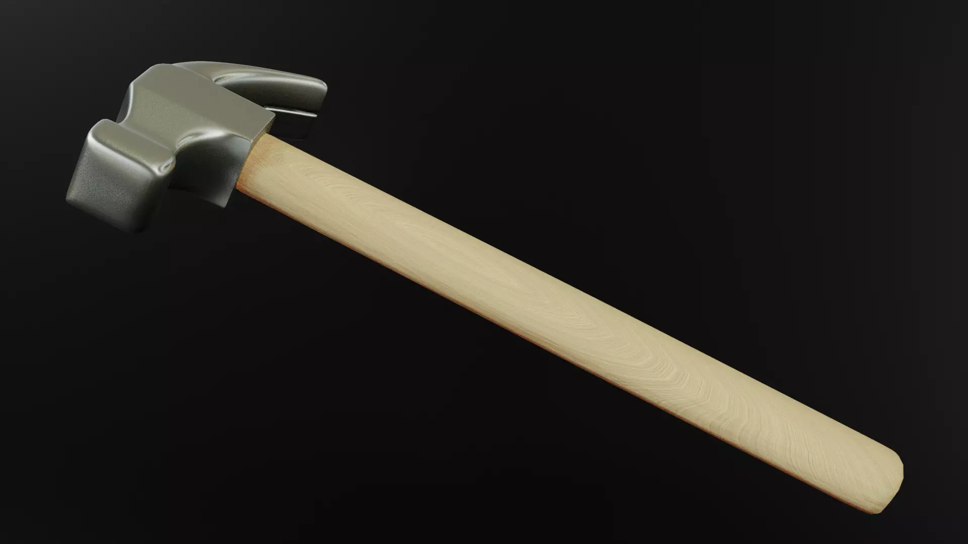 Hammer Low-poly 3D model_0