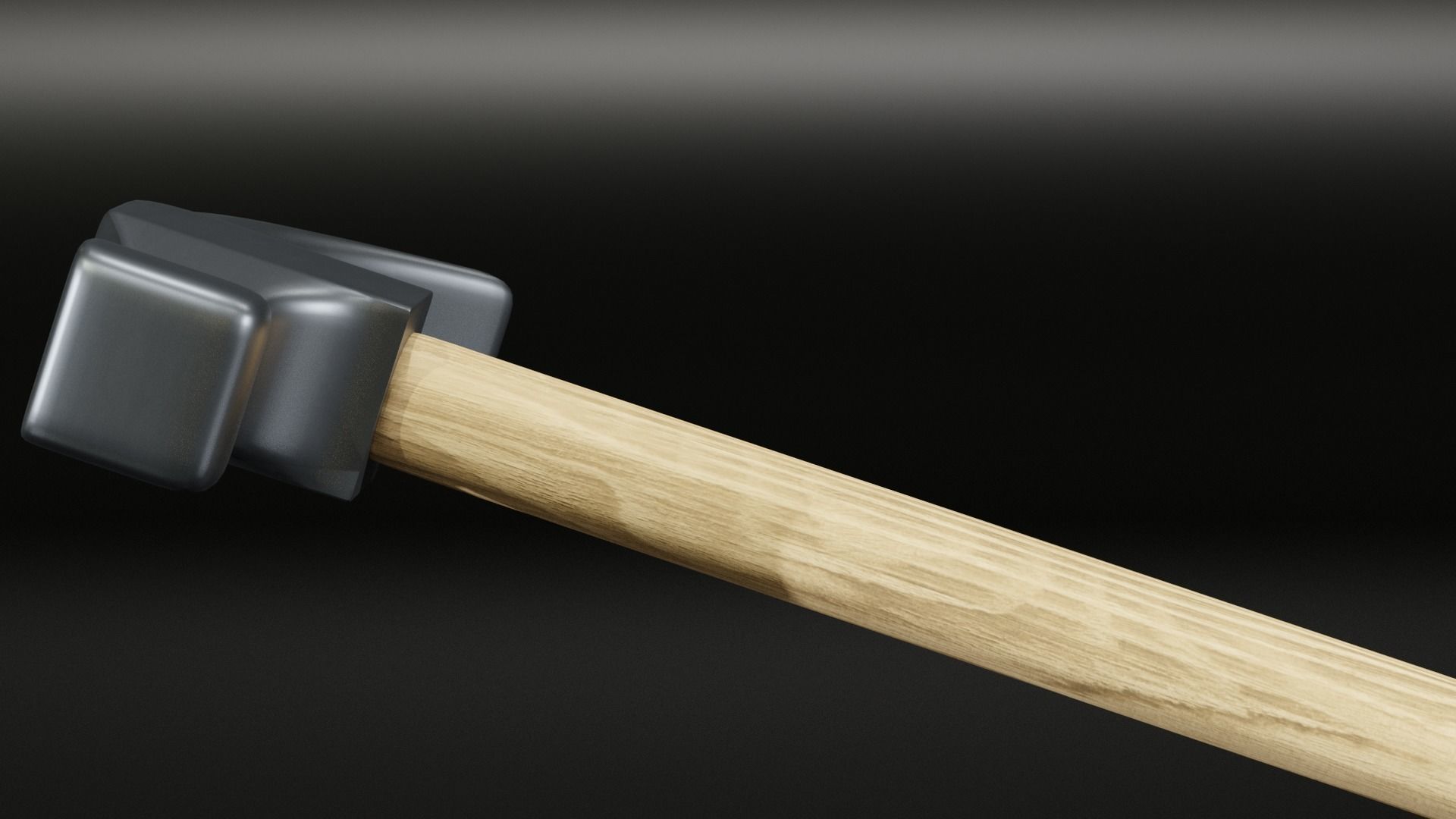 Hammer Low-poly 3D model_3