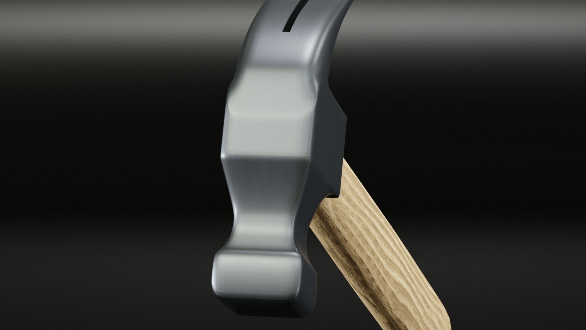 Hammer Low-poly 3D model_2