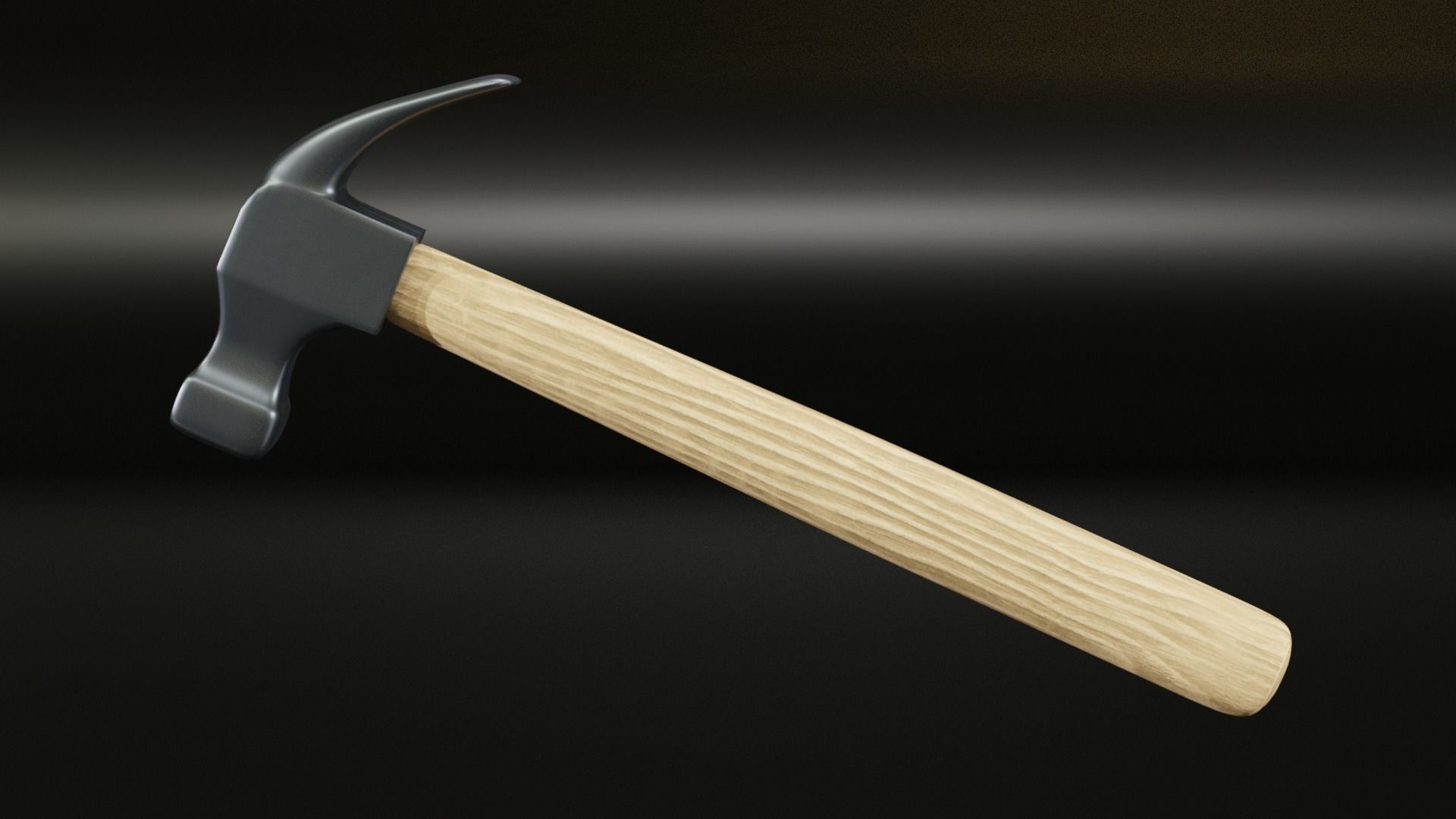 Hammer Low-poly 3D model_1