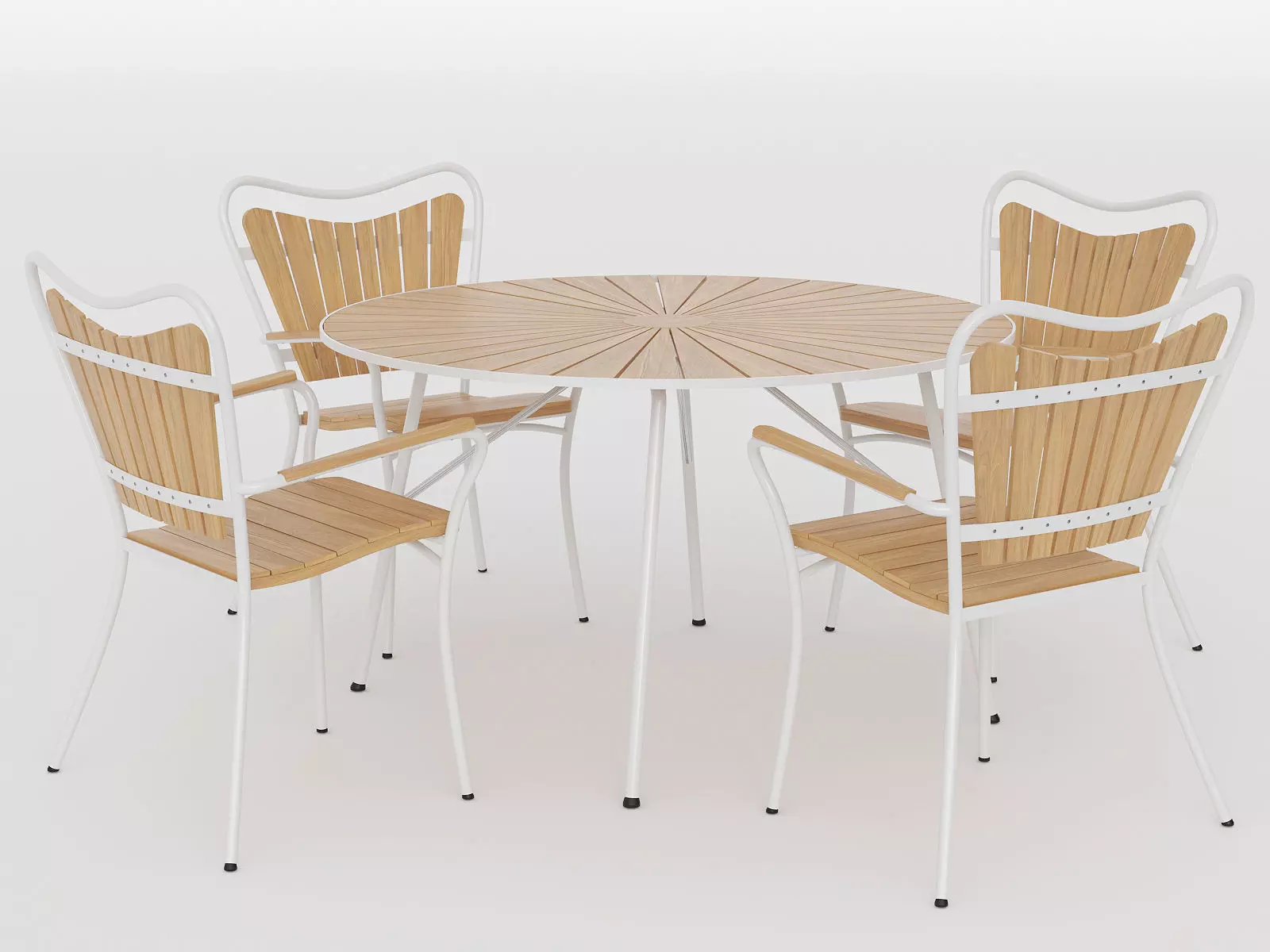 Marguerit Garden furniture set 3D model