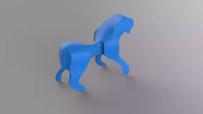 Sharp Lion Sculpture