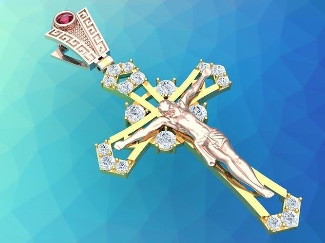 Jesus pendant -  Cross  Pendant  - God Pendant N935430