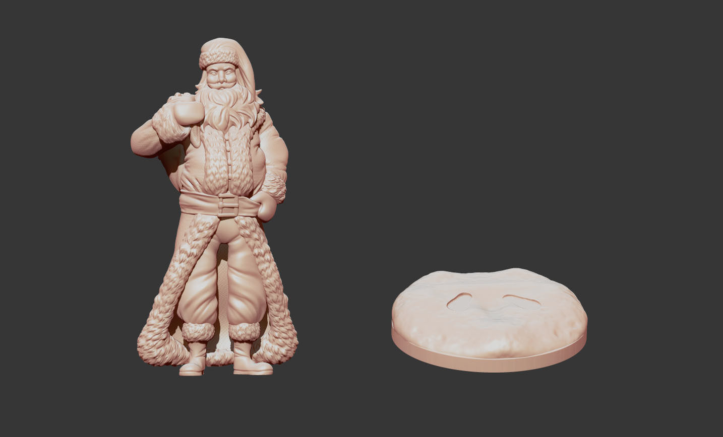 Stylized Santa Claus 3D print model_3