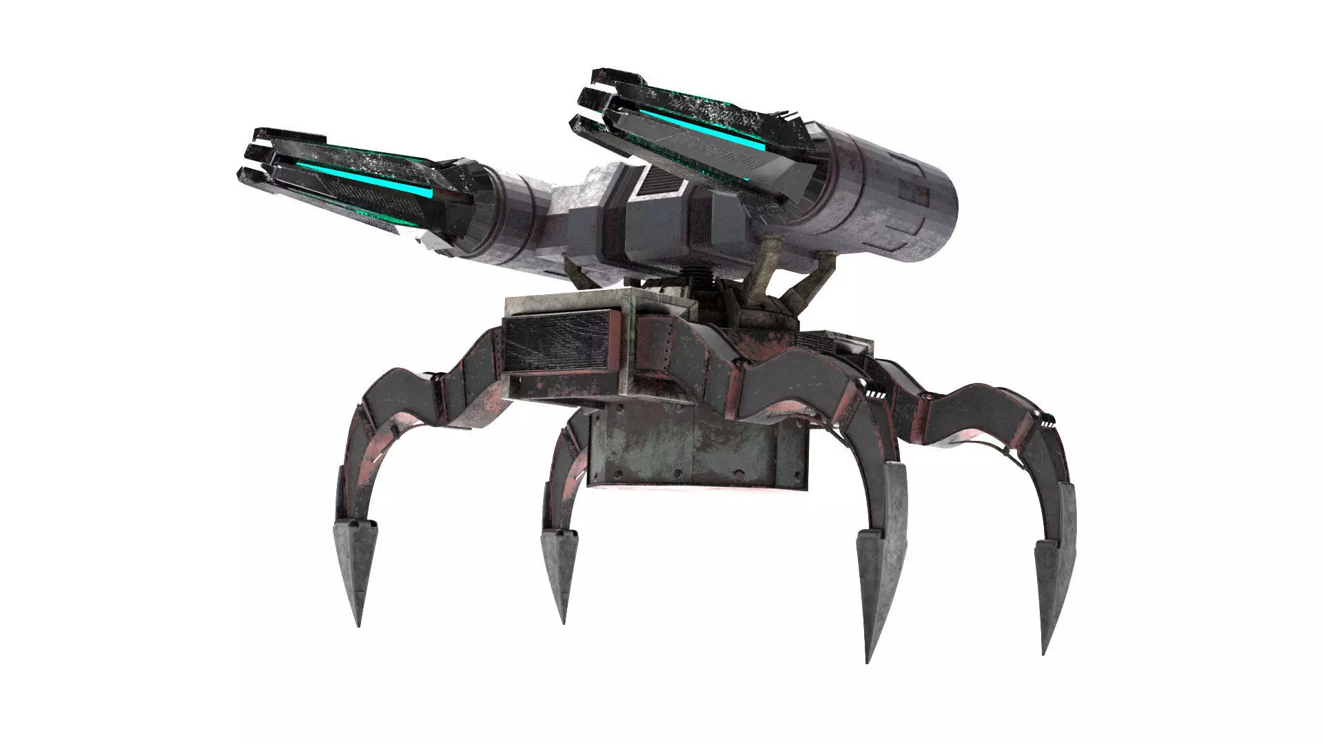 4 legs robot 3D model_0