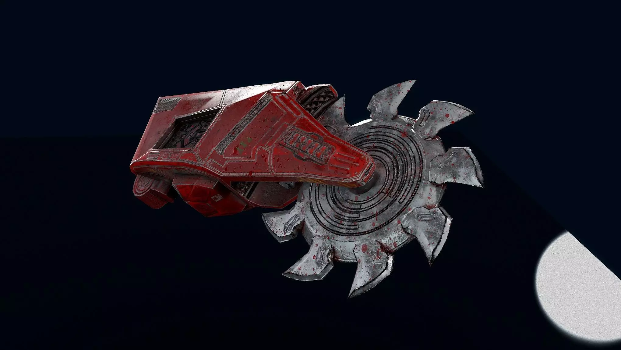 Sci-Fi Saw Low-poly 3D model_0