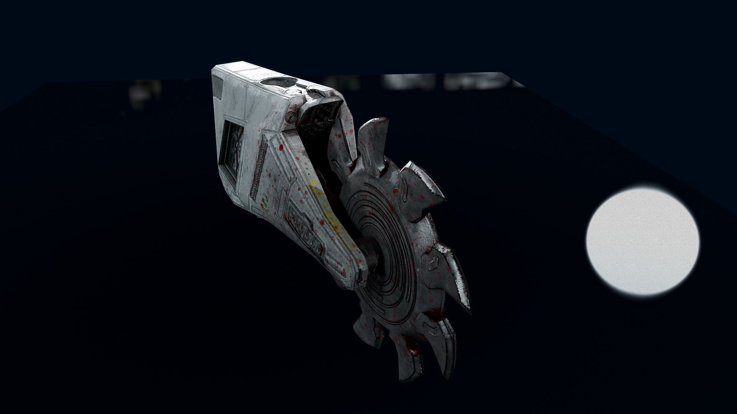 Sci-Fi Saw Low-poly 3D model_6