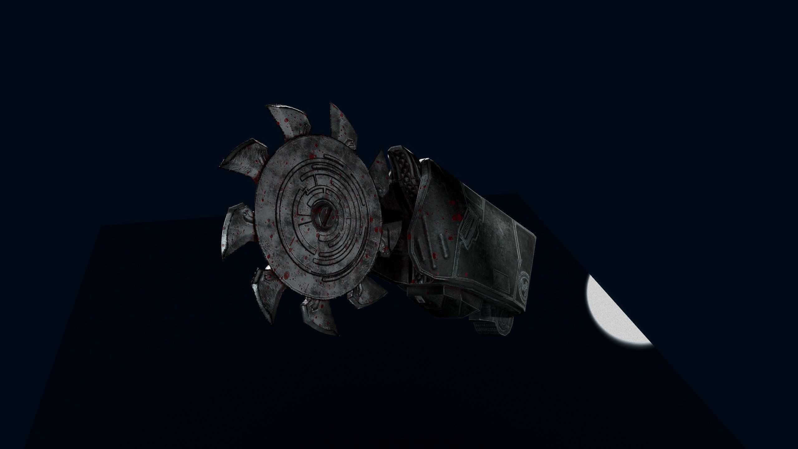 Sci-Fi Saw Low-poly 3D model_5