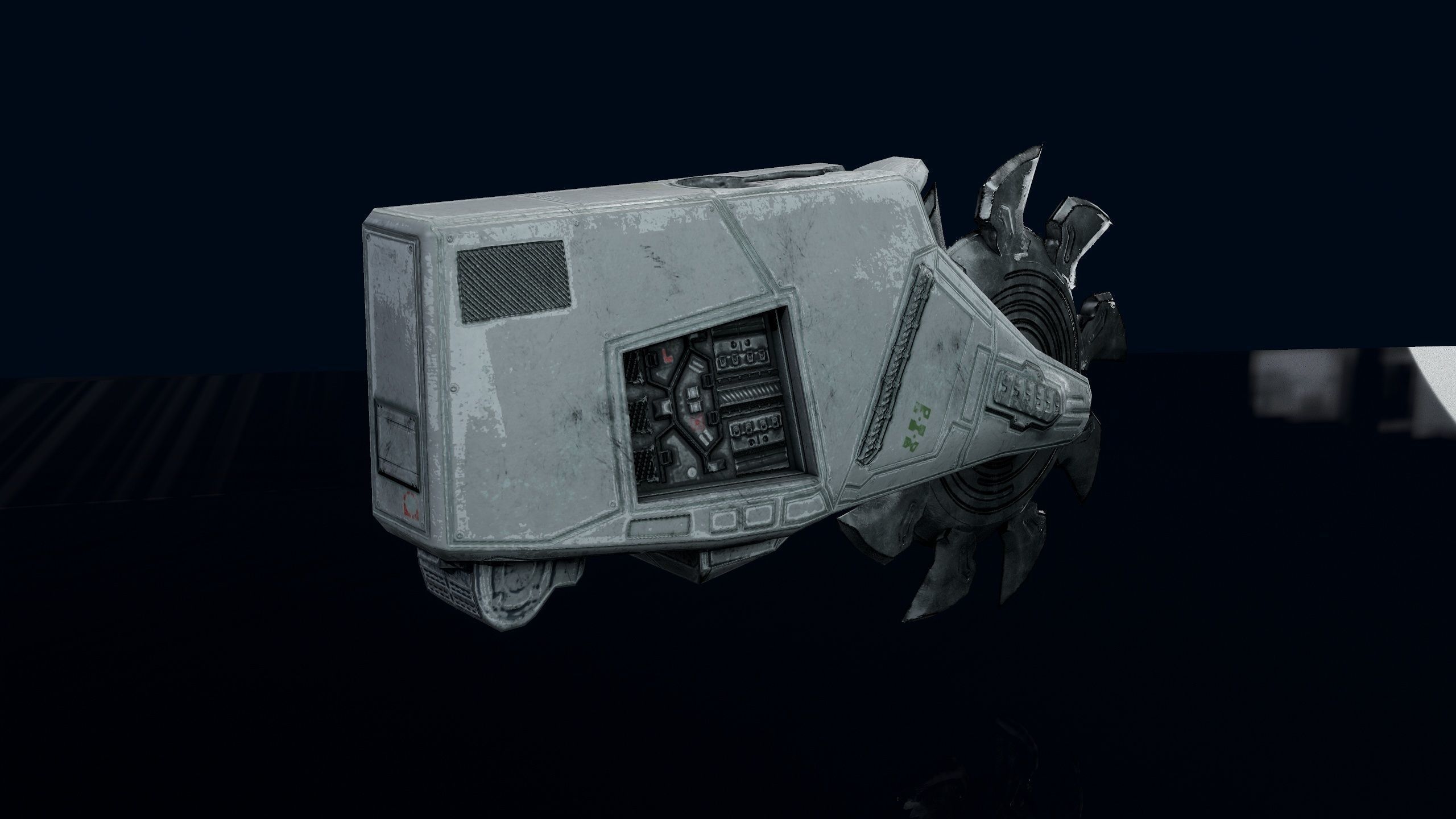 Sci-Fi Saw Low-poly 3D model_13