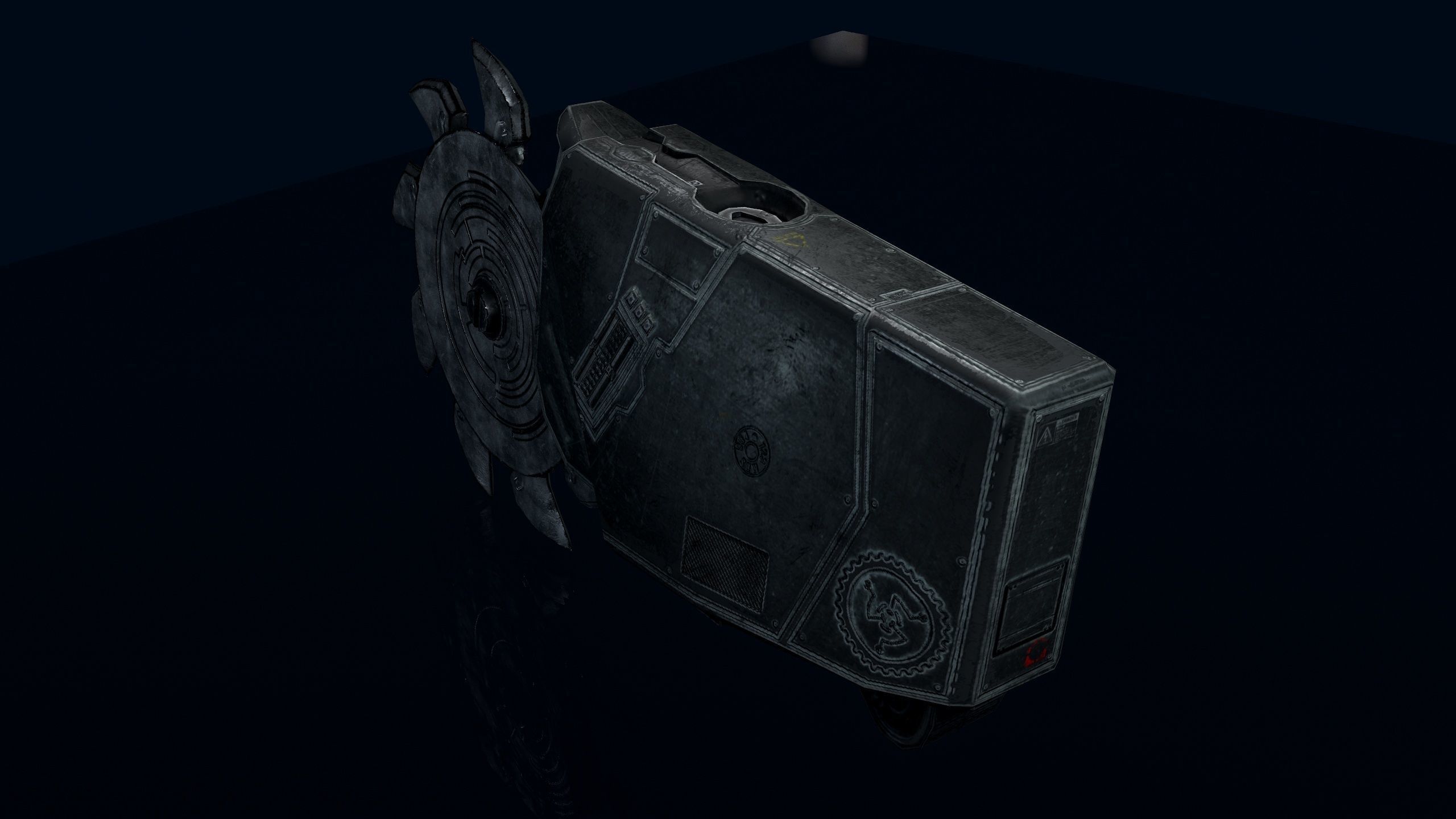 Sci-Fi Saw Low-poly 3D model_14