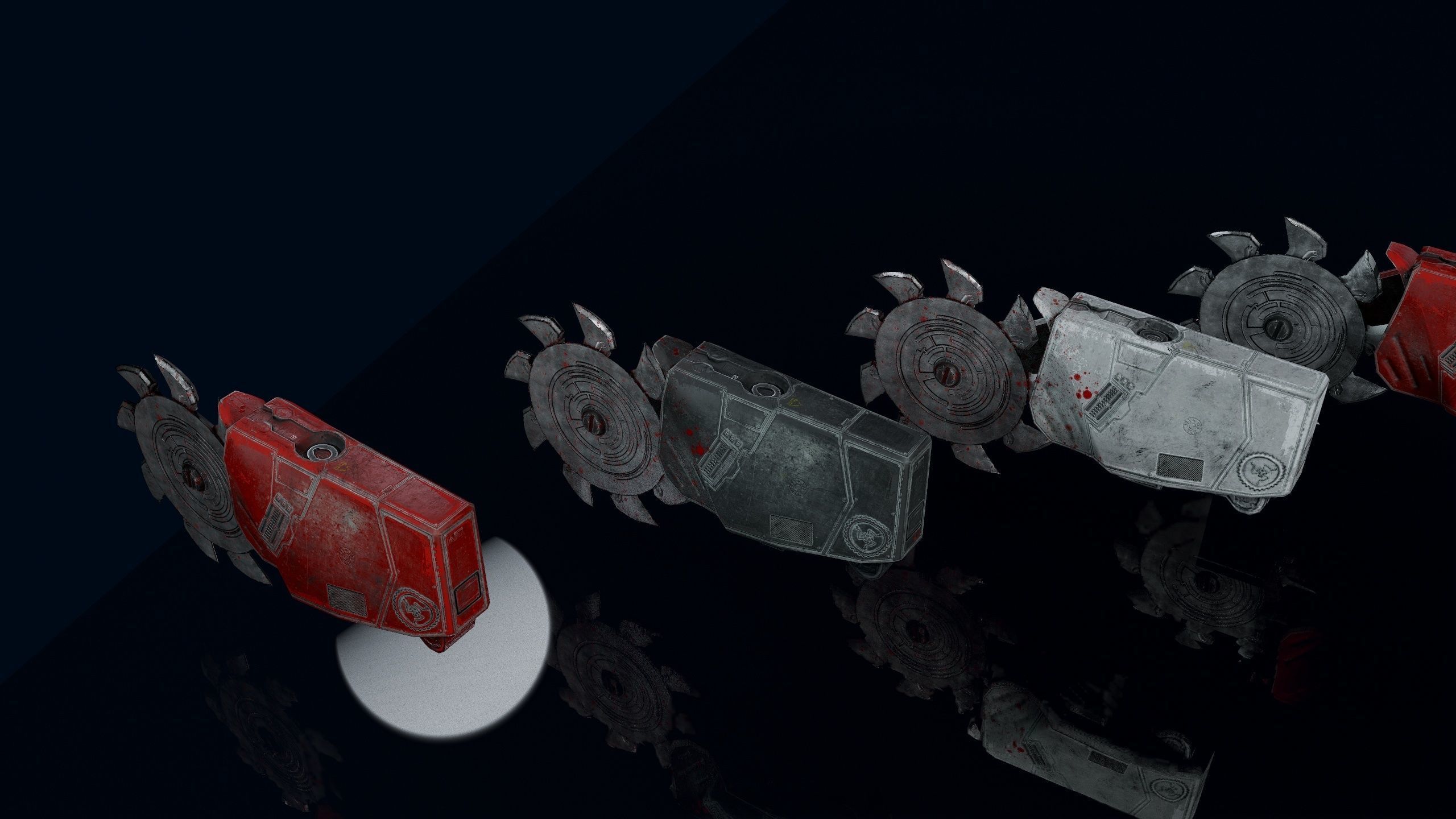 Sci-Fi Saw Low-poly 3D model_9