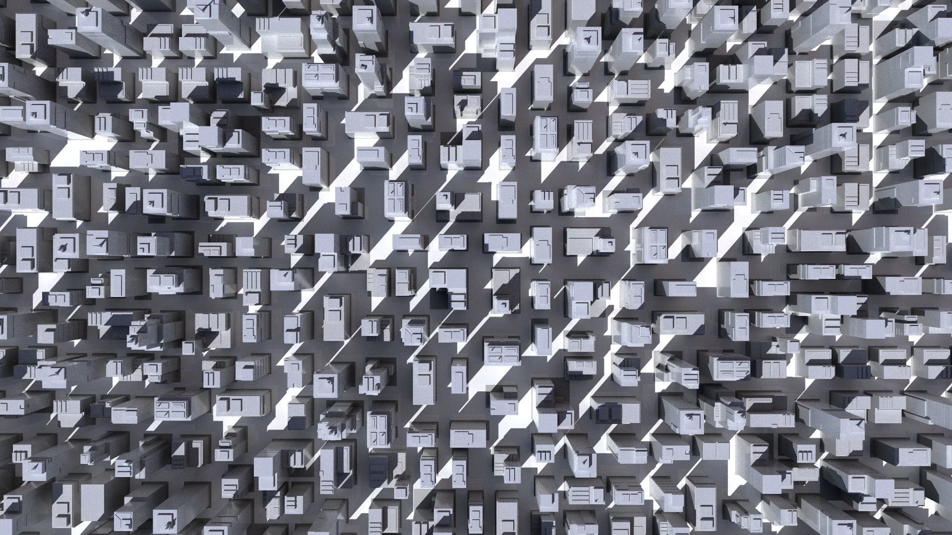 Buildings tall building Low-poly 3D model_7