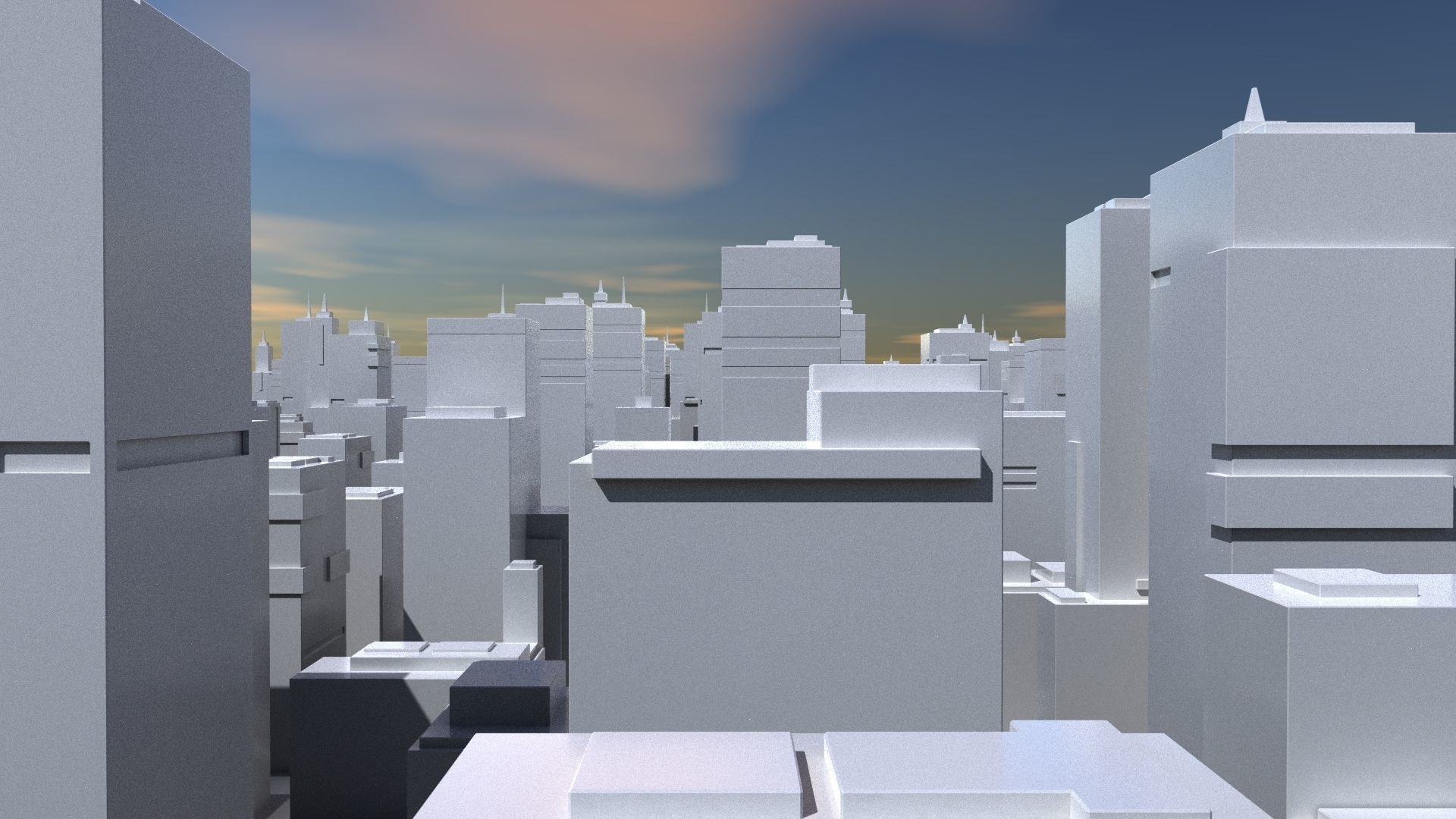 Buildings tall building Low-poly 3D model_3