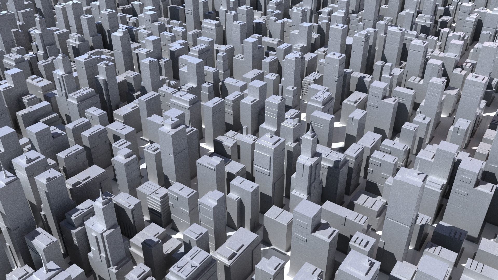 Buildings tall building Low-poly 3D model_5