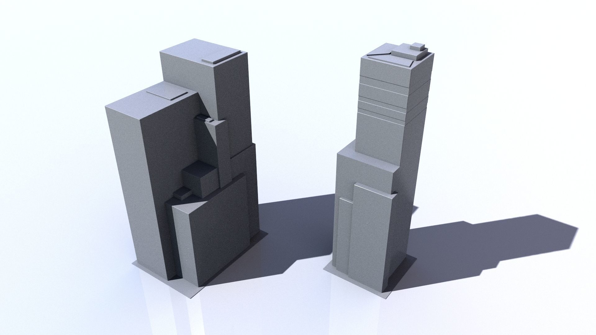 Buildings tall building Low-poly 3D model_19