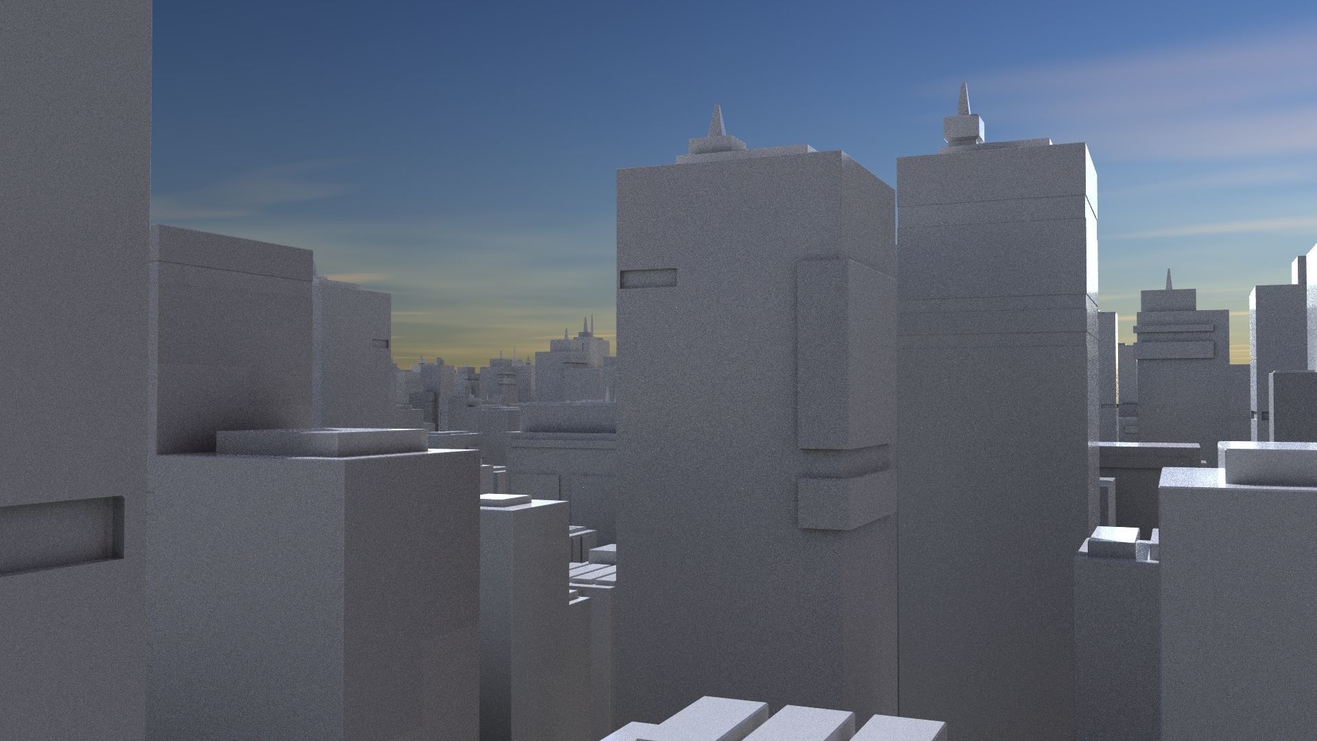 Buildings tall building Low-poly 3D model_2