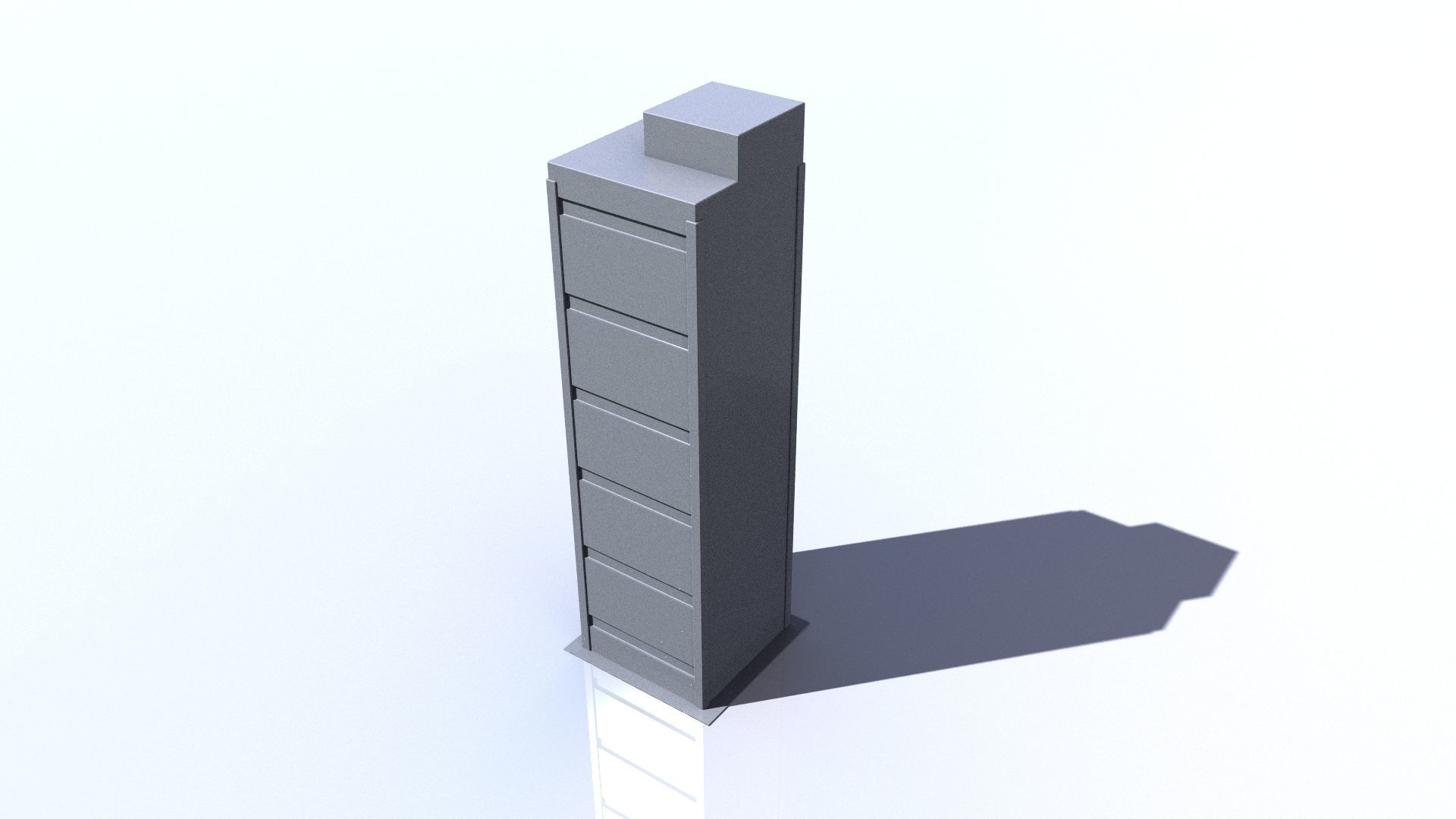 Buildings tall building Low-poly 3D model_27