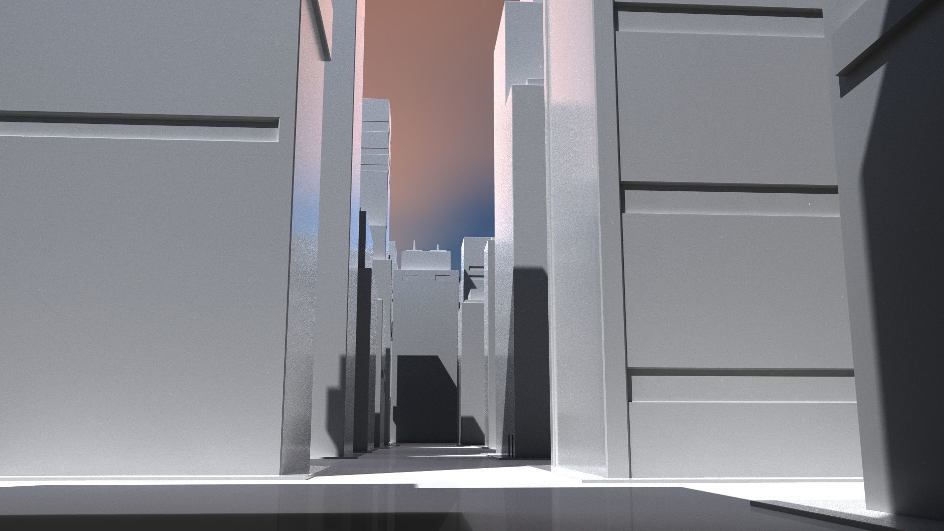 Buildings tall building Low-poly 3D model_4