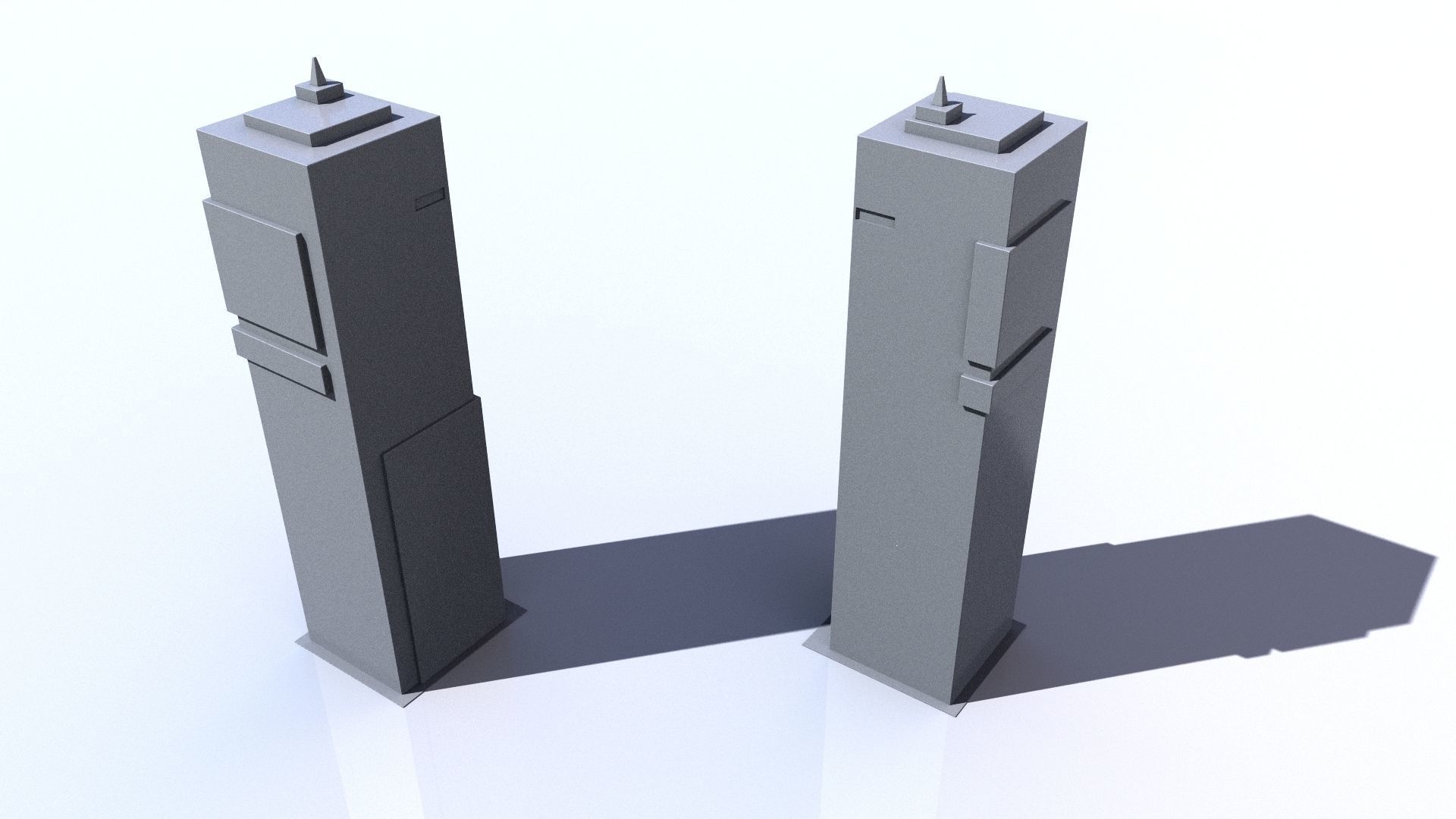 Buildings tall building Low-poly 3D model_13