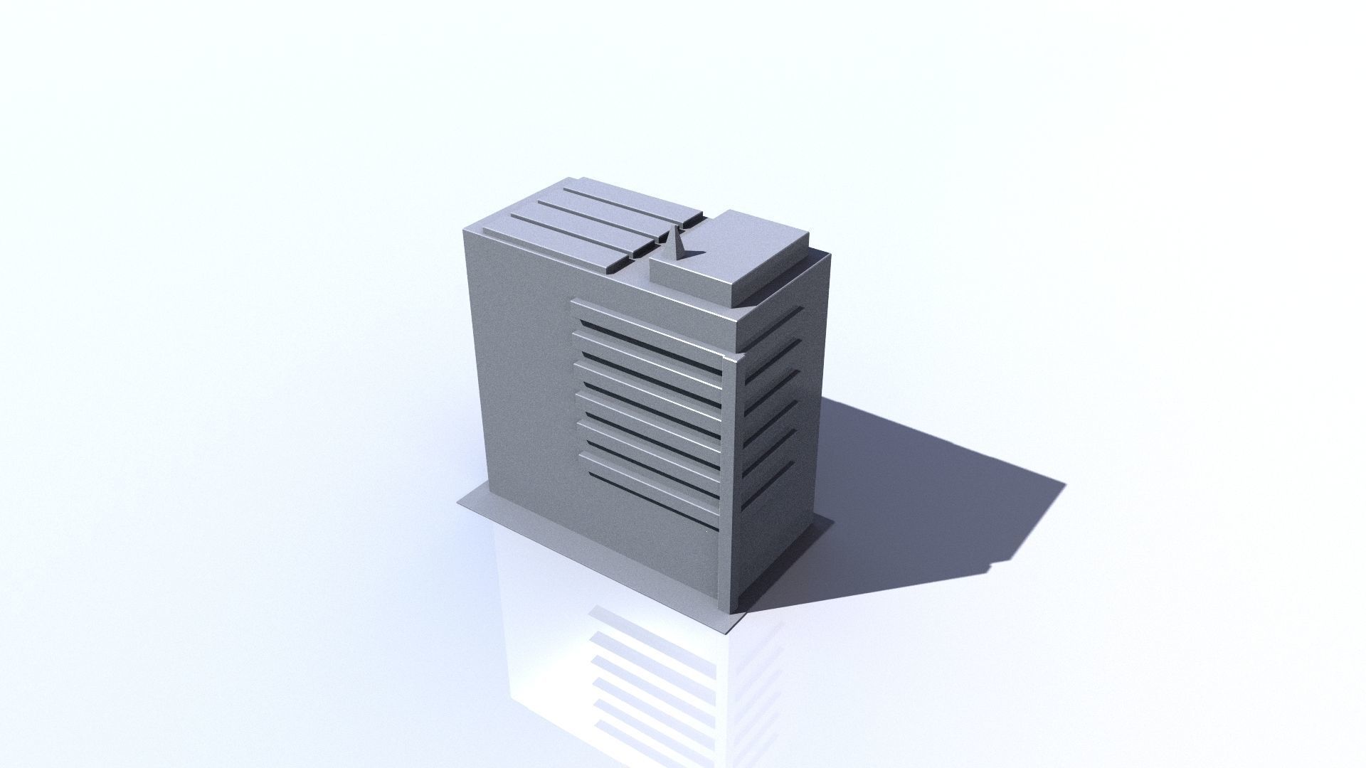 Buildings tall building Low-poly 3D model_25