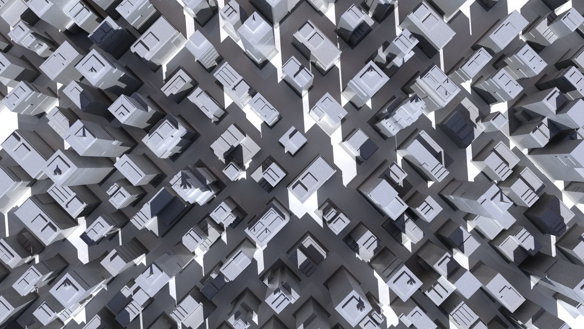 Buildings tall building Low-poly 3D model_6