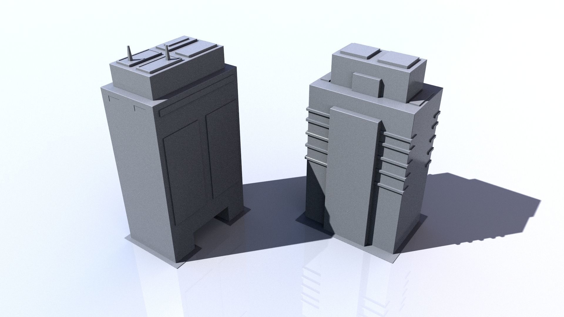 Buildings tall building Low-poly 3D model_15