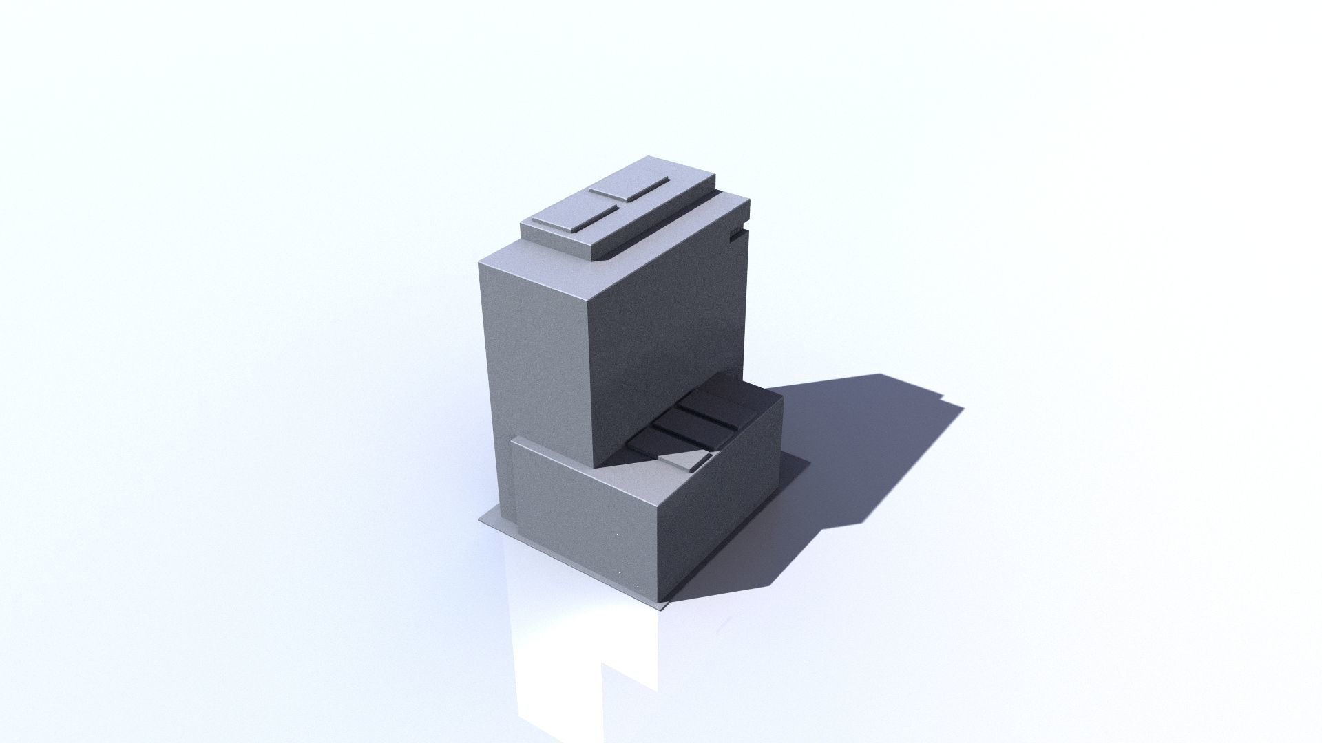 Buildings tall building Low-poly 3D model_12