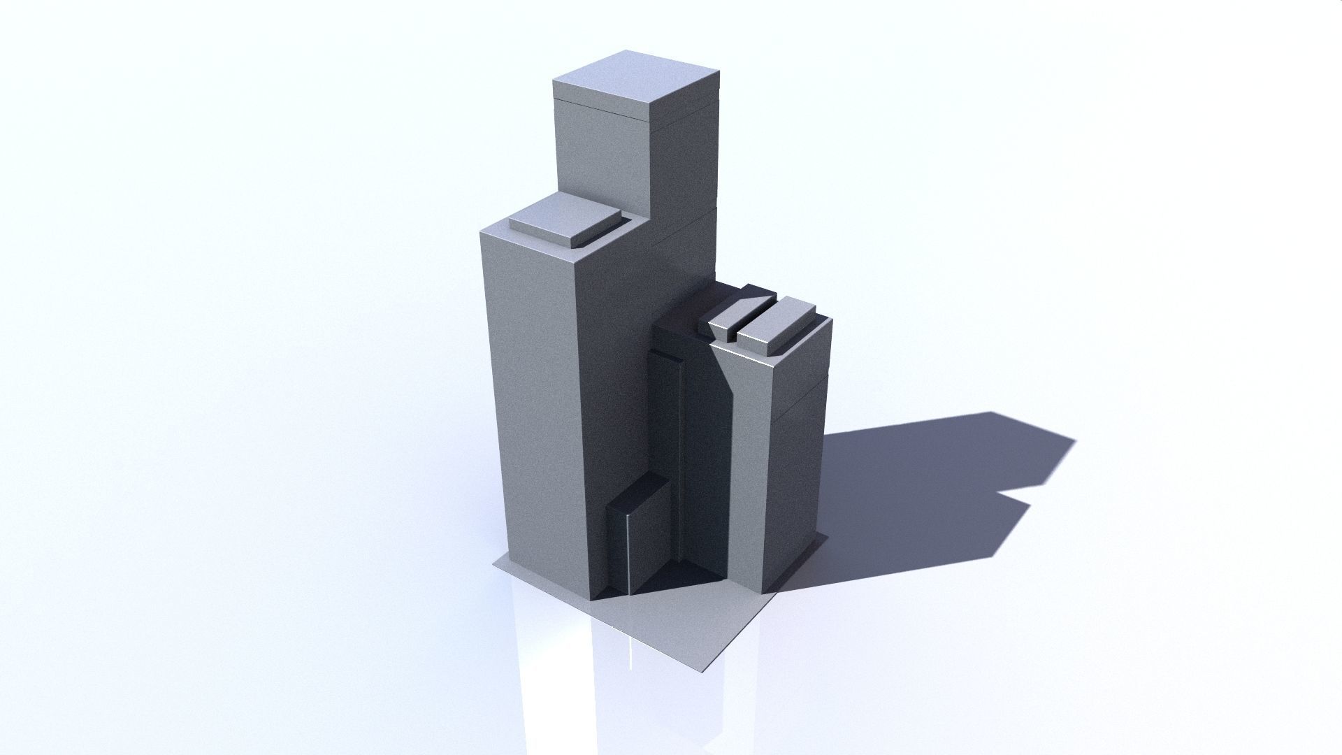 Buildings tall building Low-poly 3D model_23