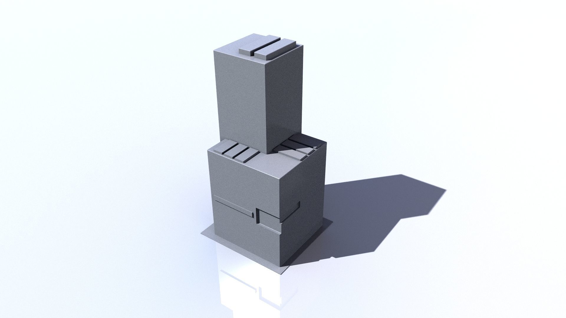 Buildings tall building Low-poly 3D model_11