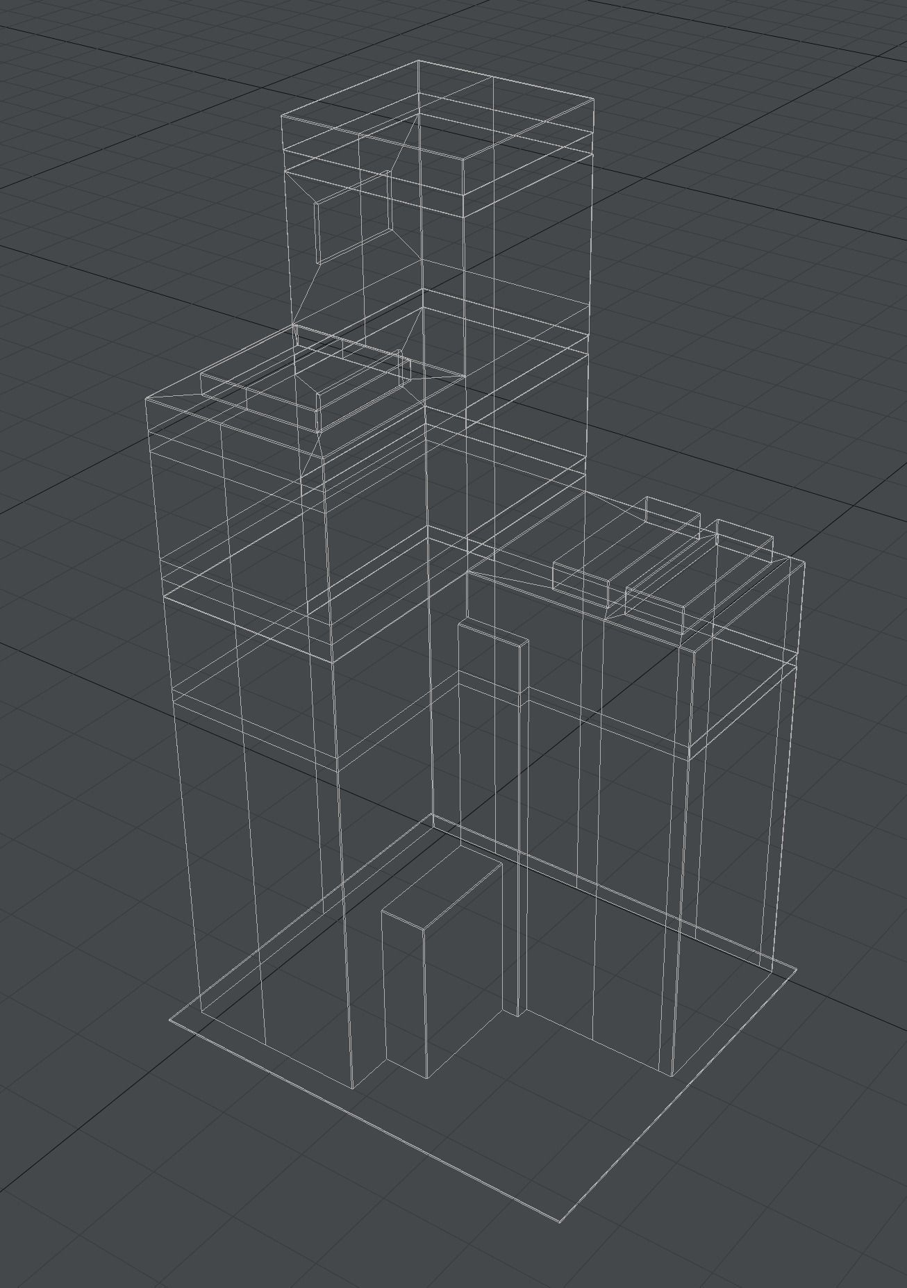 Buildings tall building Low-poly 3D model_32