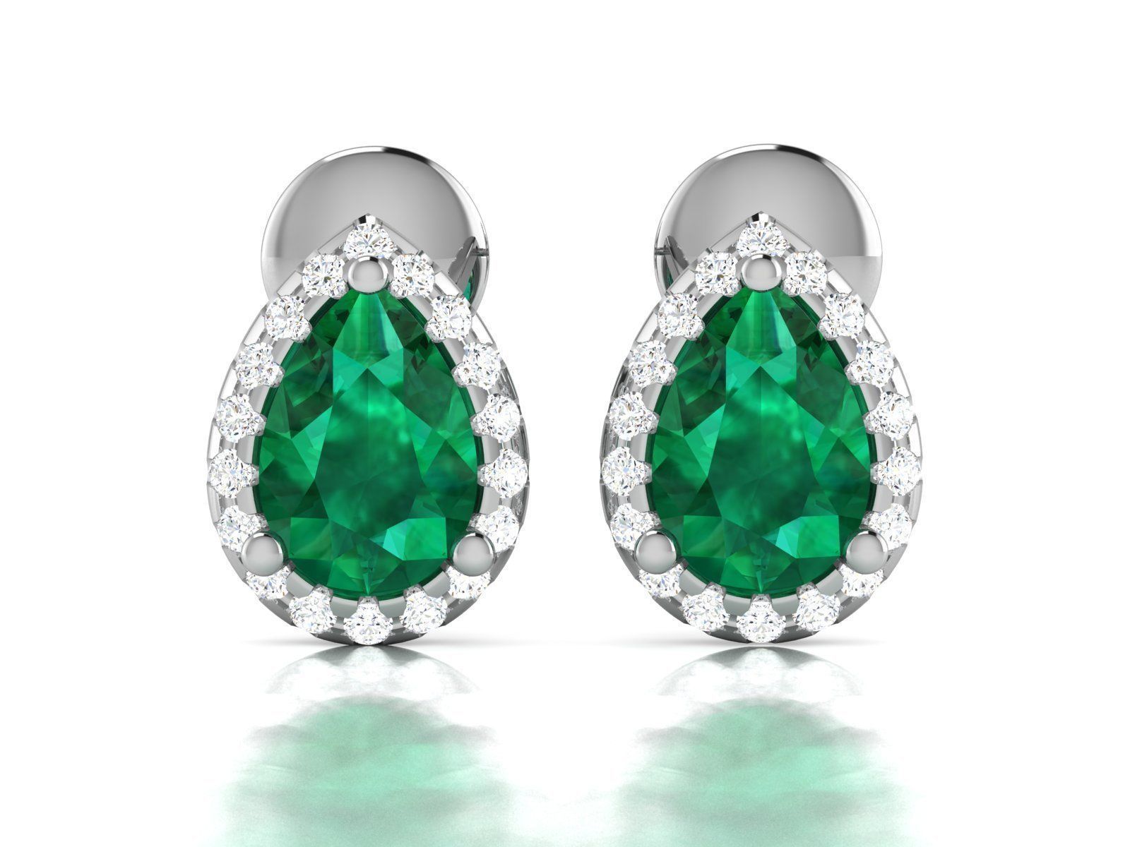 Women earrings 3dm render detail 3D print model_5