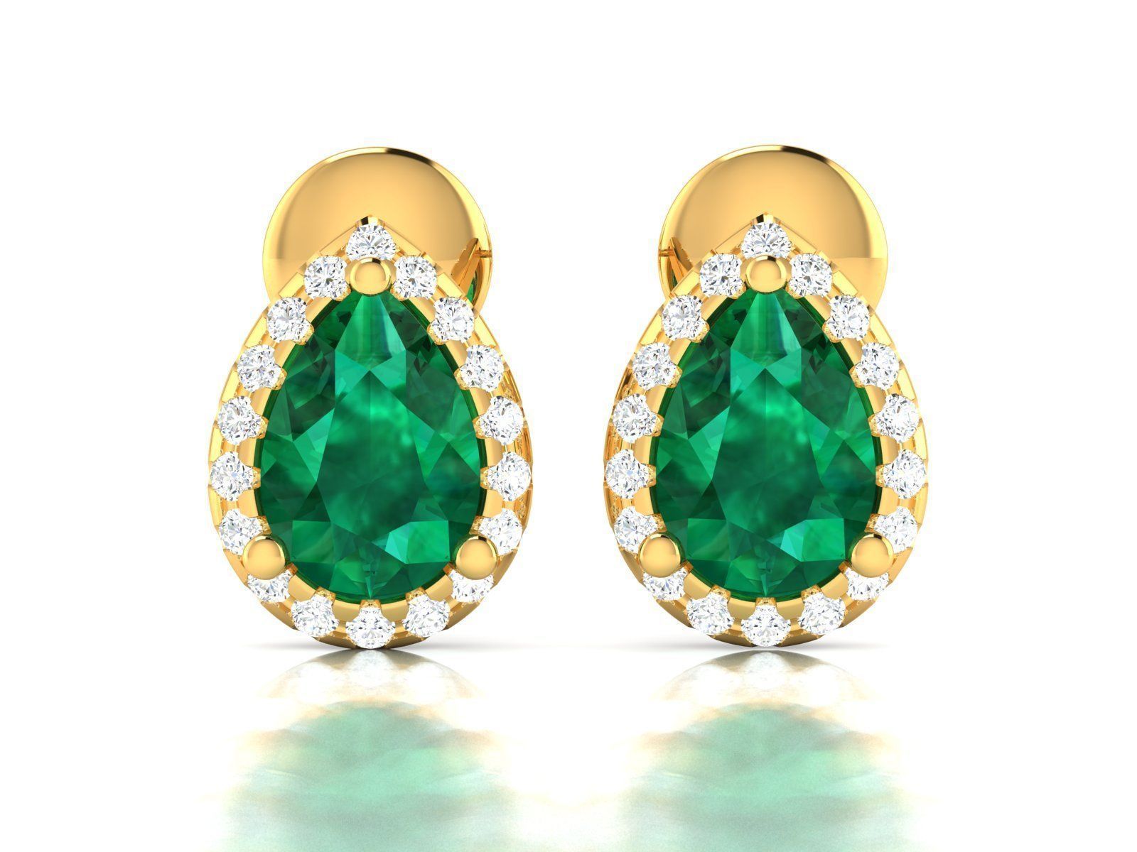 Women earrings 3dm render detail 3D print model_6