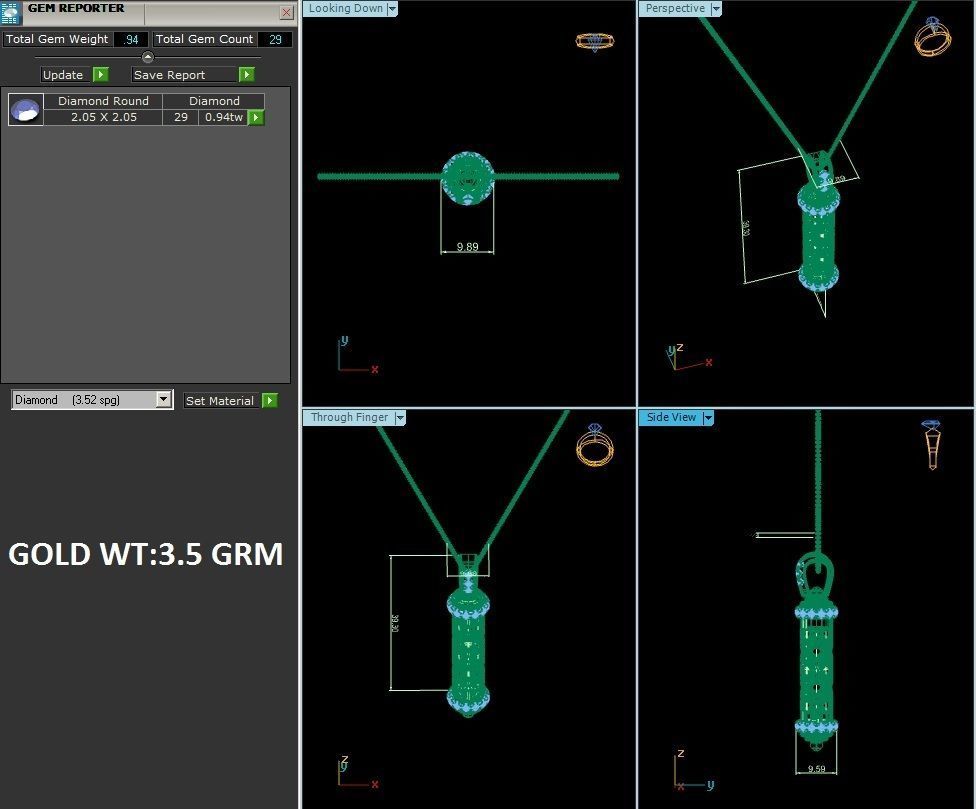 Women pendant 3dm render detail 3D print model_1