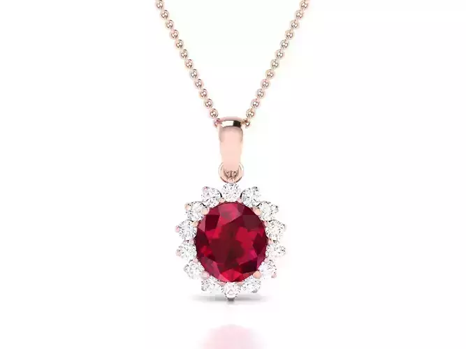 Women pendant 3dm render detail 3D print model