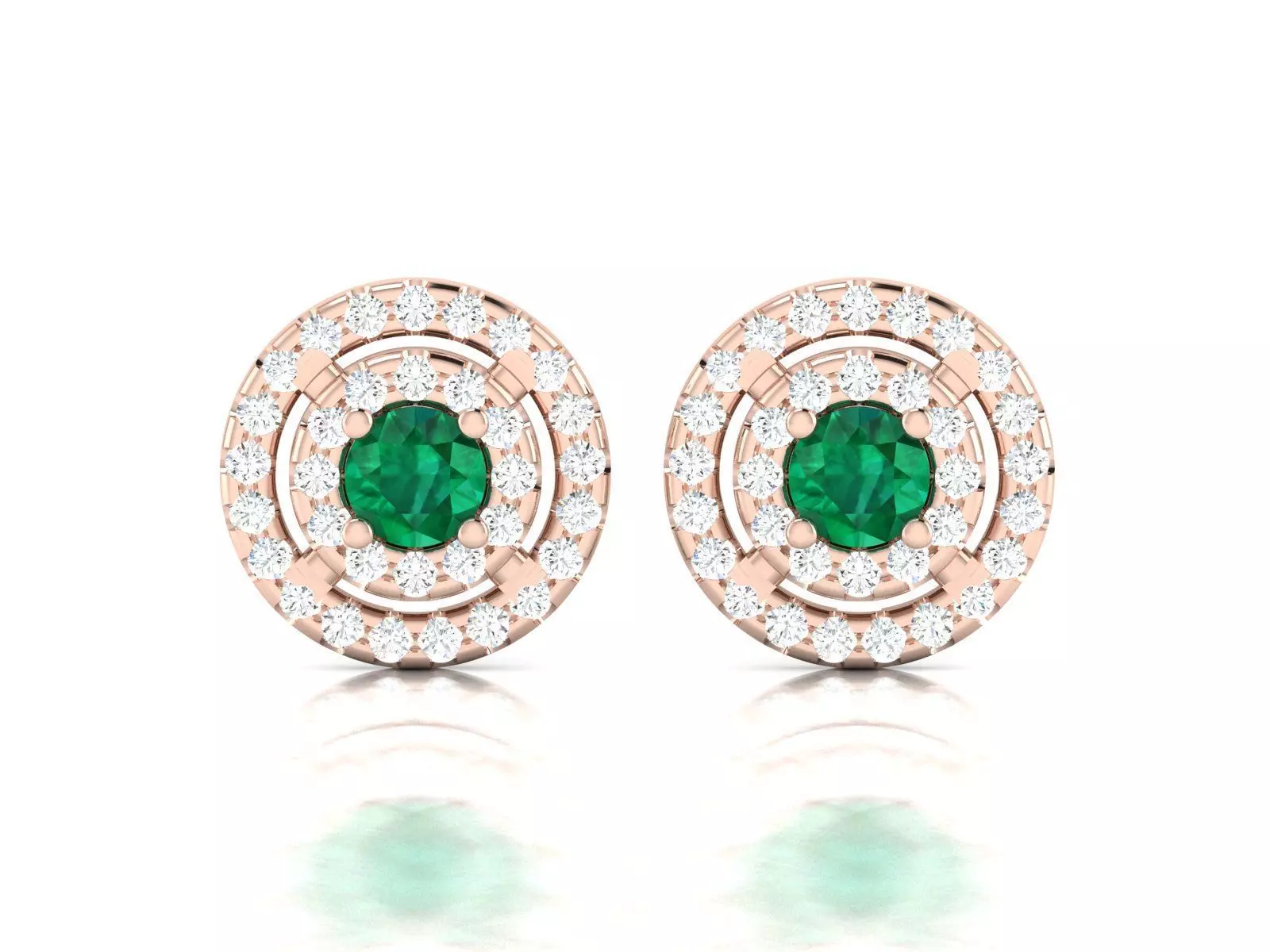 Women earrings 3dm render detail 3D print model_0