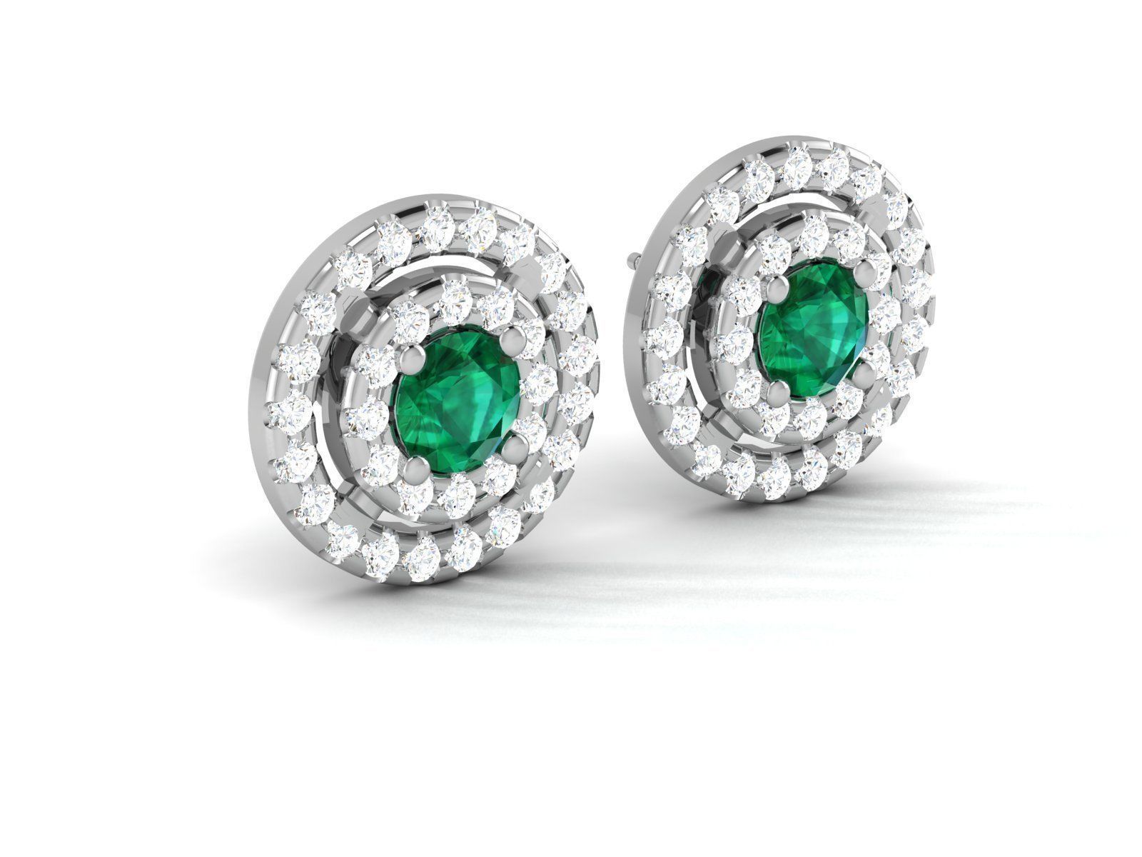 Women earrings 3dm render detail 3D print model_3