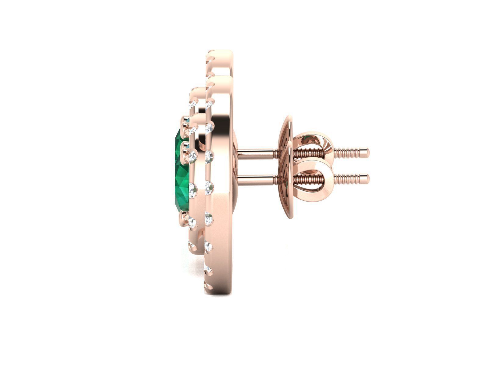 Women earrings 3dm render detail 3D print model_7